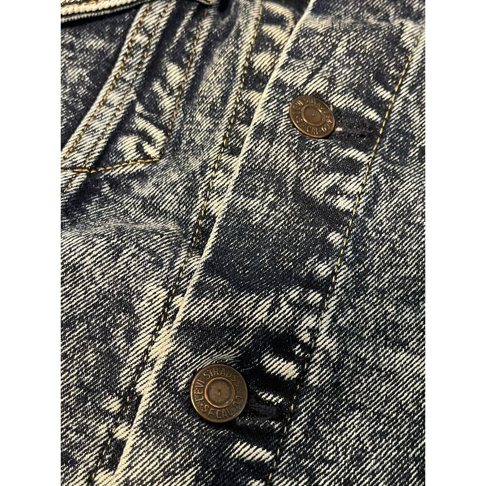 Levi's Acid Wash Denim Jacket Men’s Small Blue Denim Trucker Retro 72334-0335 - Picture 12 of 12